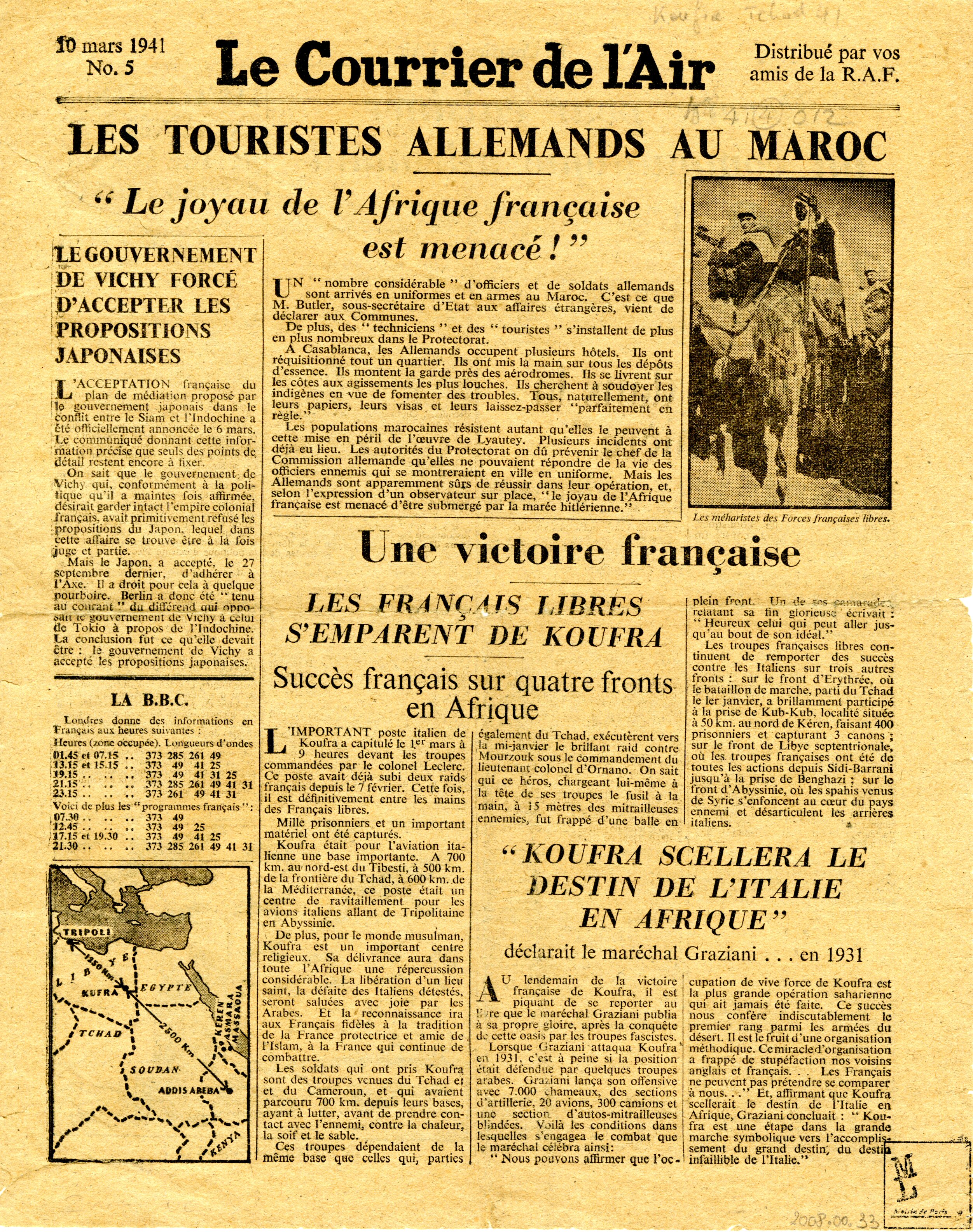 Le Courrier de l'Air n°5 10 mars 1941