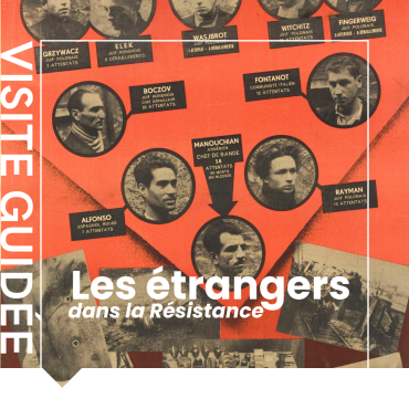 Visuel de la visite guidée sur les étrangers dans la résistance