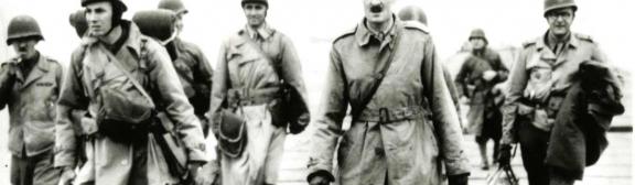 Arrivée du général Leclerc sur les plages de Normandie