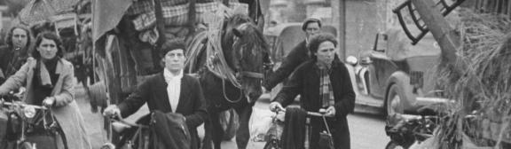 Photo d'archive : sur les routes de l'exode. 1940