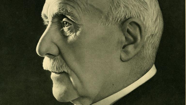 photo d'archive : portrait du maréchal Pétain