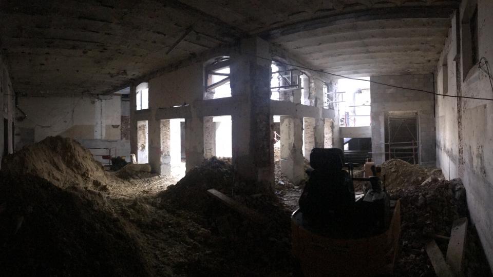 Juin 2018, vue sur le futur parcours des collections