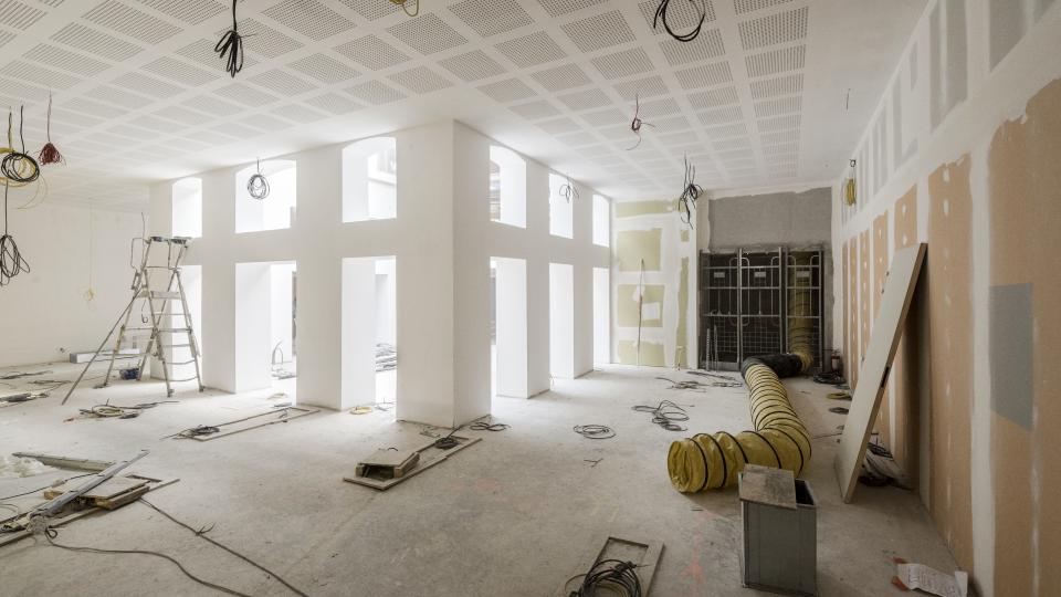 Avancée des travaux dans le parcours des collections