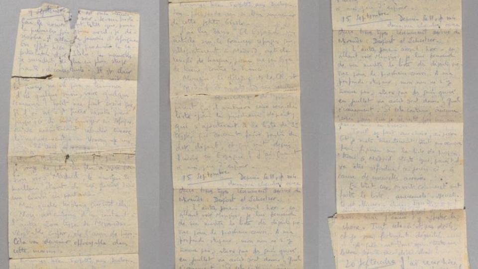 Journal d'André Galland sur papier toilette, 1943